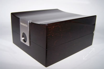 Mikimoto jewelry packaging by Swiss Packaging
