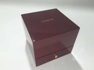 Wooden Jewelry Box by Swiss Packaging for Davidor.